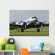 C-47 Dakota Norwegian Colors Grounded Wall Decal
