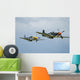 Two P-51d Mustangs United Wall Decal