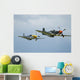 Two P-51d Mustangs United Wall Decal