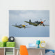 Two P-51d Mustangs United Wall Decal