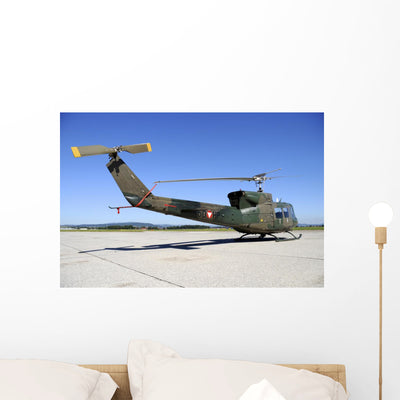 Agusta-bell Ab212 Helicopter Austrian Wall Decal shown on a wall
