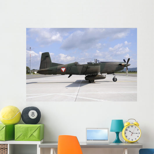 Pilatus Pc-7 Trainer Austrian Wall Decal