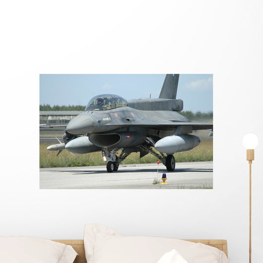 F-16d from Hellenic Air Grounded Wall Decal