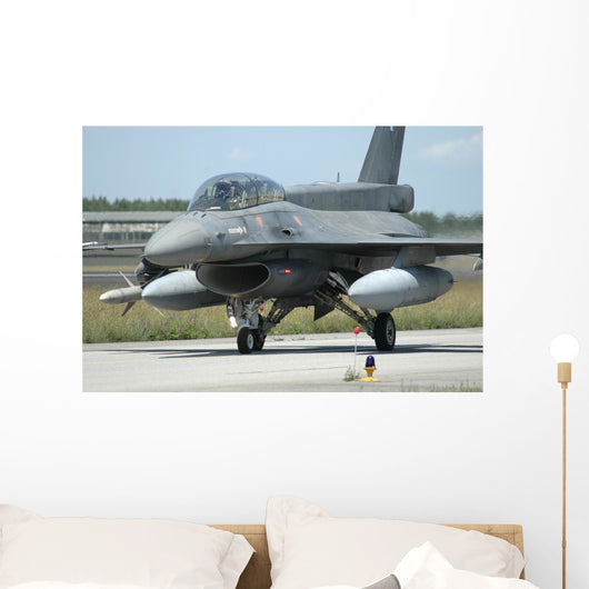 F-16d from Hellenic Air Grounded Wall Decal