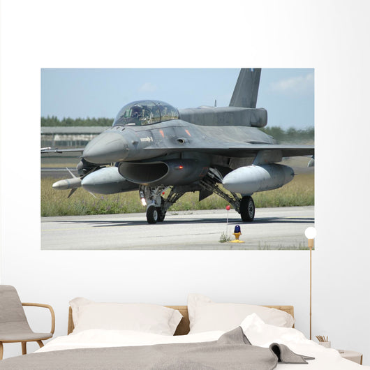 F-16d from Hellenic Air Grounded Wall Decal