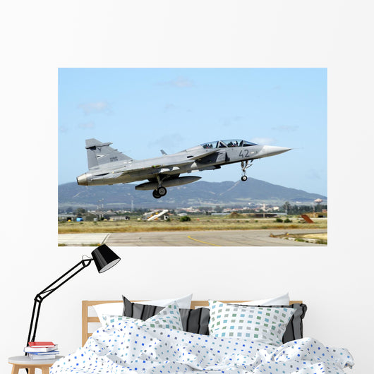 Jas-39d Gripen Hungarian Air Wall Decal