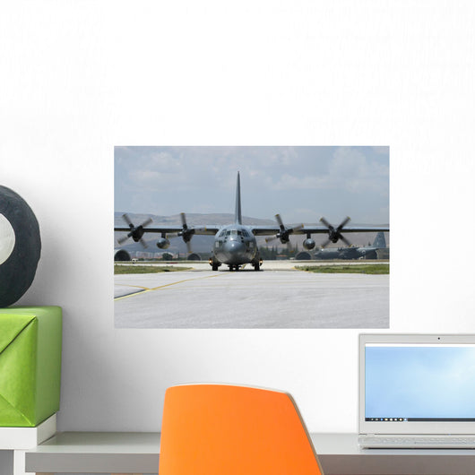 Pakistan Air Force C-130e Taking Off Wall Decal