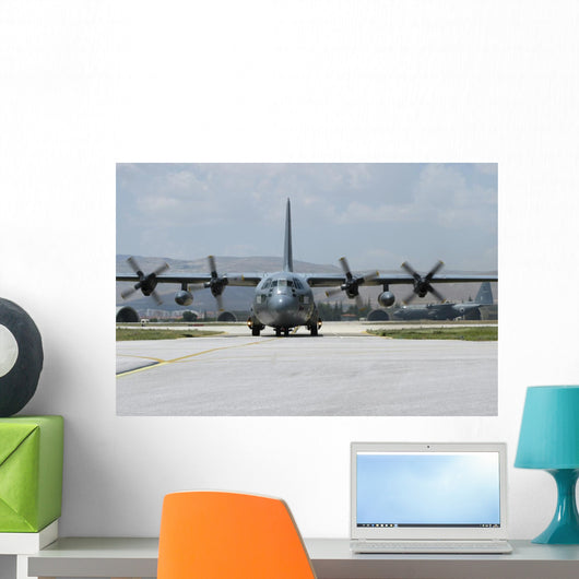 Pakistan Air Force C-130e Taking Off Wall Decal