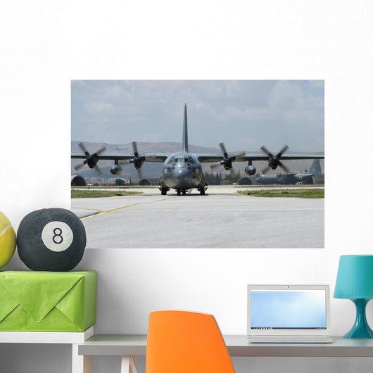 Pakistan Air Force C-130e Taking Off Wall Decal