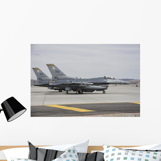 Us Air Force F-16c Grounded Right Wall Decal