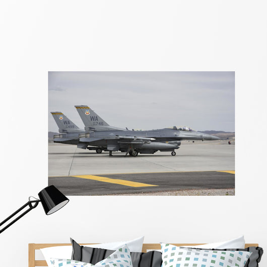 Us Air Force F-16c Grounded Right Wall Decal