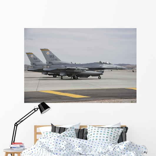 Us Air Force F-16c Grounded Right Wall Decal
