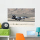 Black F-16c Aggressor Jet Landing Wall Decal
