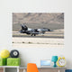 Black F-16c Aggressor Jet Landing Wall Decal