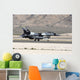 Black F-16c Aggressor Jet Landing Wall Decal