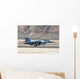 Blue F-16c Aggressor Jet Landing Wall Decal