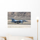 Blue F-16c Aggressor Jet Landing Wall Decal