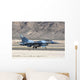 Blue F-16c Aggressor Jet Landing Wall Decal