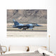 Blue F-16c Aggressor Jet Landing Wall Decal
