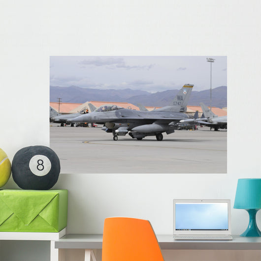 Us Air Force F-16c Grounded Left Wall Decal