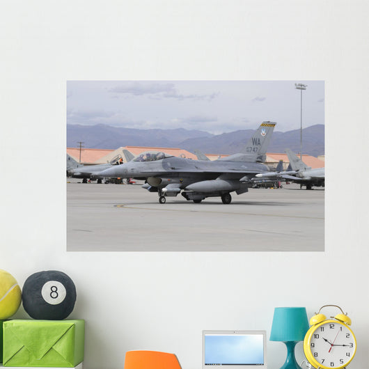 Us Air Force F-16c Grounded Left Wall Decal