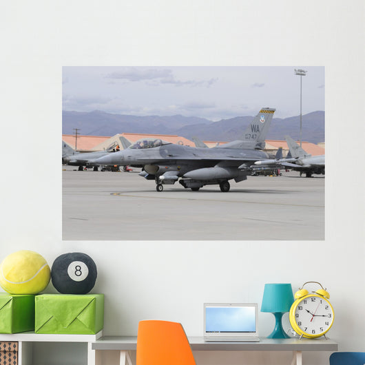 Us Air Force F-16c Grounded Left Wall Decal