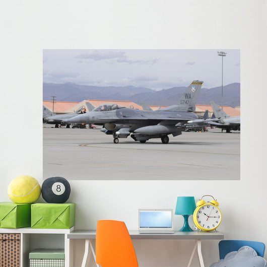 Us Air Force F-16c Grounded Left Wall Decal