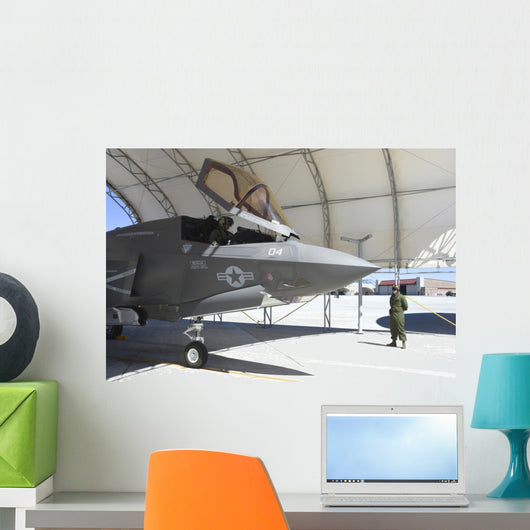 F-35b Lightning Ii Left Profile Wall Decal