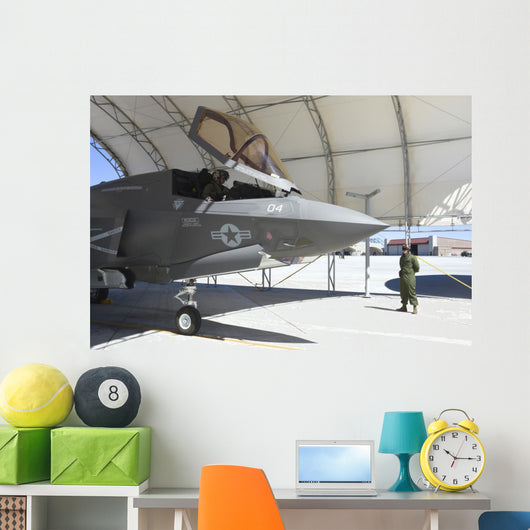 F-35b Lightning Ii Left Profile Wall Decal