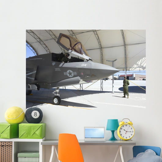 F-35b Lightning Ii Left Profile Wall Decal