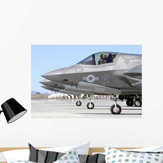 Three F-35b Lightning Ii's Wall Decal