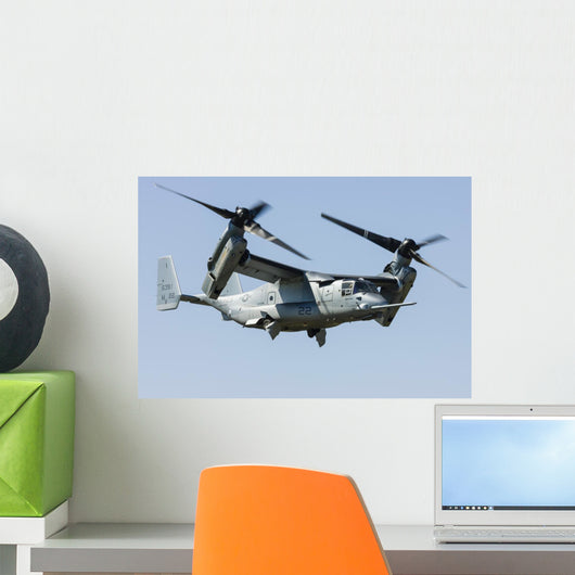 Us Marine Corps V-22 Right Side Wall Decal