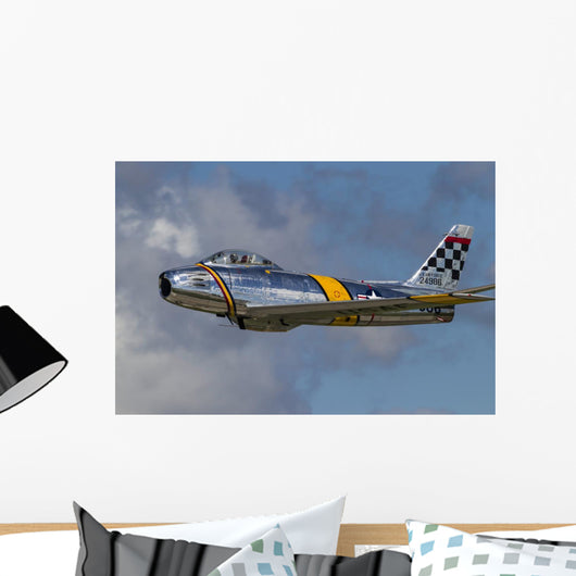 Vintage F-86 Sabre Warbird Wall Decal