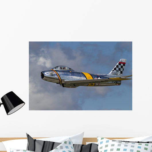 Vintage F-86 Sabre Warbird Wall Decal
