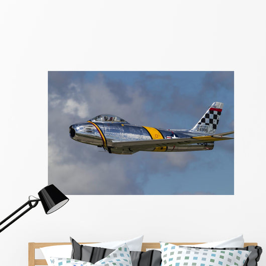 Vintage F-86 Sabre Warbird Wall Decal