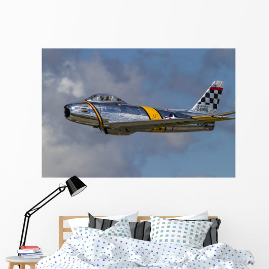 Vintage F-86 Sabre Warbird Wall Decal