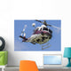 Bell 412 Helicopter Flies Wall Decal