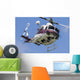 Bell 412 Helicopter Flies Wall Decal