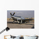 P-51 Mustang Parked Ramp Left Profile Wall Decal