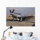 P-51 Mustang Parked Ramp Left Profile Wall Decal
