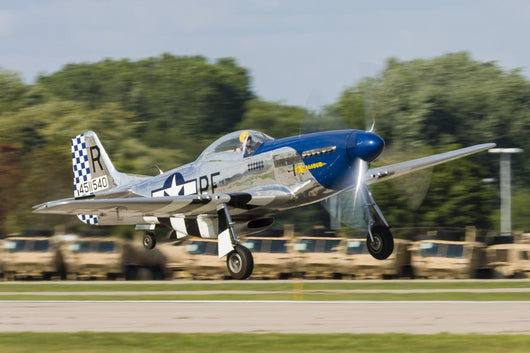 P-51 Mustang Takes off Right Wall Decal