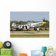 P-51 Mustang Takes off Right Side Wall Decal
