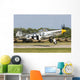 P-51 Mustang Takes off Right Side Wall Decal