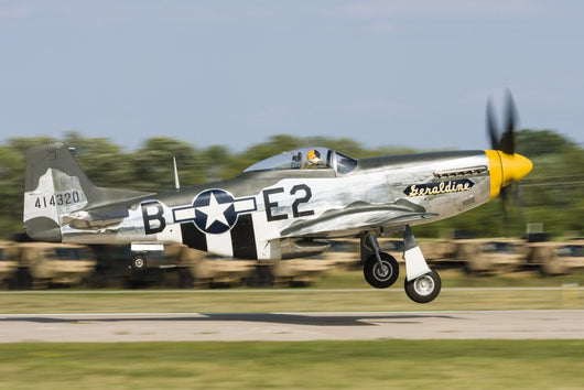 P-51 Mustang Takes off Right Side Wall Decal
