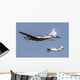 P-51 Mustang Flies alongside Wall Decal