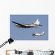 P-51 Mustang Flies alongside Wall Decal