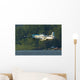 P-51 Mustang Flies Over Water Wall Decal