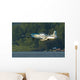 P-51 Mustang Flies Over Water Wall Decal