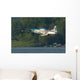 P-51 Mustang Flies Over Water Wall Decal