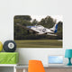 Blue P-51 Mustang Takes off & Banks Right Wall Decal